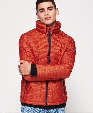 Superdry Fuji Double Cipzár Through Férfi Kabát Narancssárga | JNACH9403